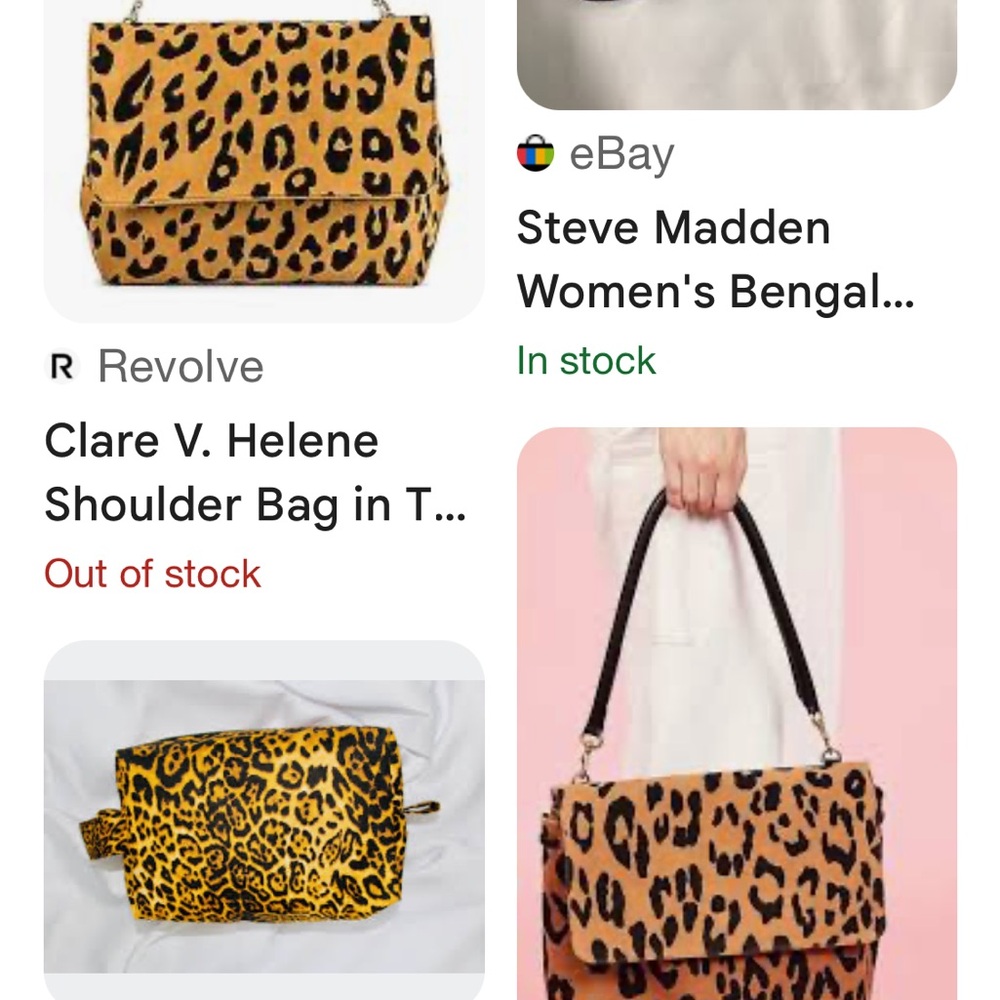 Clare V Leopard Print Helene Shoulder Bag - Picture 13 of 13